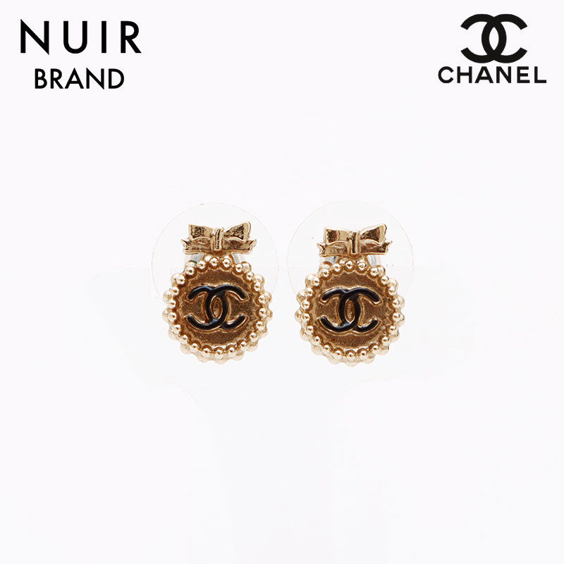 シャネル CHANEL B13B ココマーク ピアス ゴールド WS9565 – NUIR VINTAGE