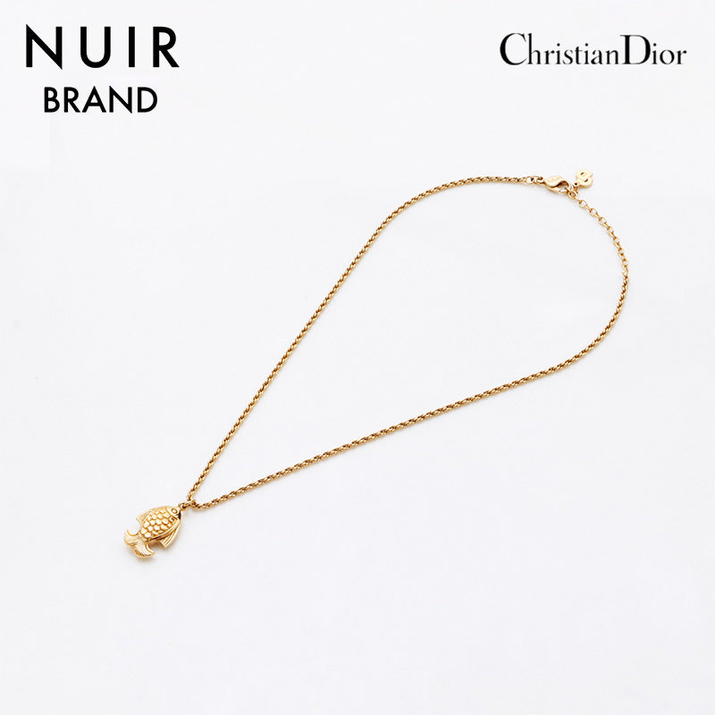 クリスチャンディオール Christian Dior ビンテージ 魚モチーフ ネックレス ゴールド WS9576 – NUIR VINTAGE