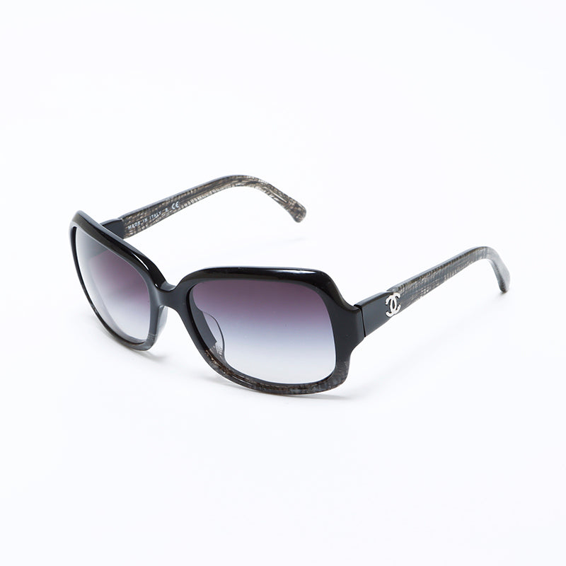 小物 CHANEL Vintage sunglasses BLACK coco Chanel Coco Mark Sunglasses Black WS9751 – NUIR VINTAGE
