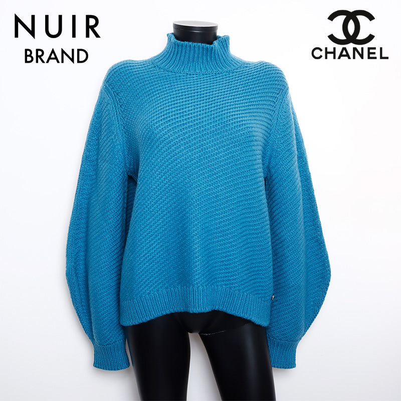 シャネル CHANEL ニット Size42 ブルー CHANEL Size42 knit blue WS9796 – NUIR VINTAGE