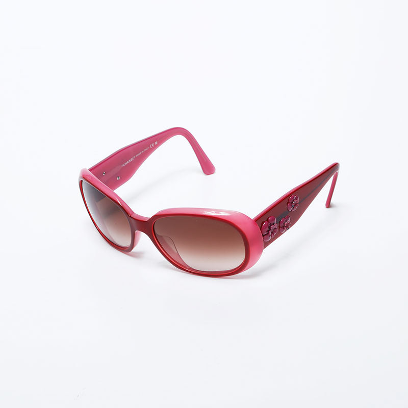 【美品】CHANEL sunglasses coco camellia y2k Chanel Camellia Coco Mark Sunglasses Pink WS9798 – NUIR VINTAGE