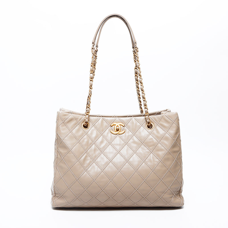 Chanel CHANEL No. 17 Diamond Stitch Chain Coco Mark Tote Bag