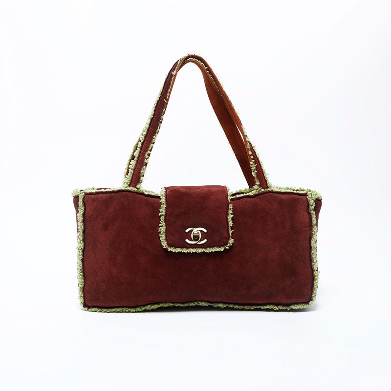 nina 様♡CHANEL シャネル　ムートン グリーン　トートバッグ CHANEL（シャネル） ムートン ミニハンドバッグ グリーン系