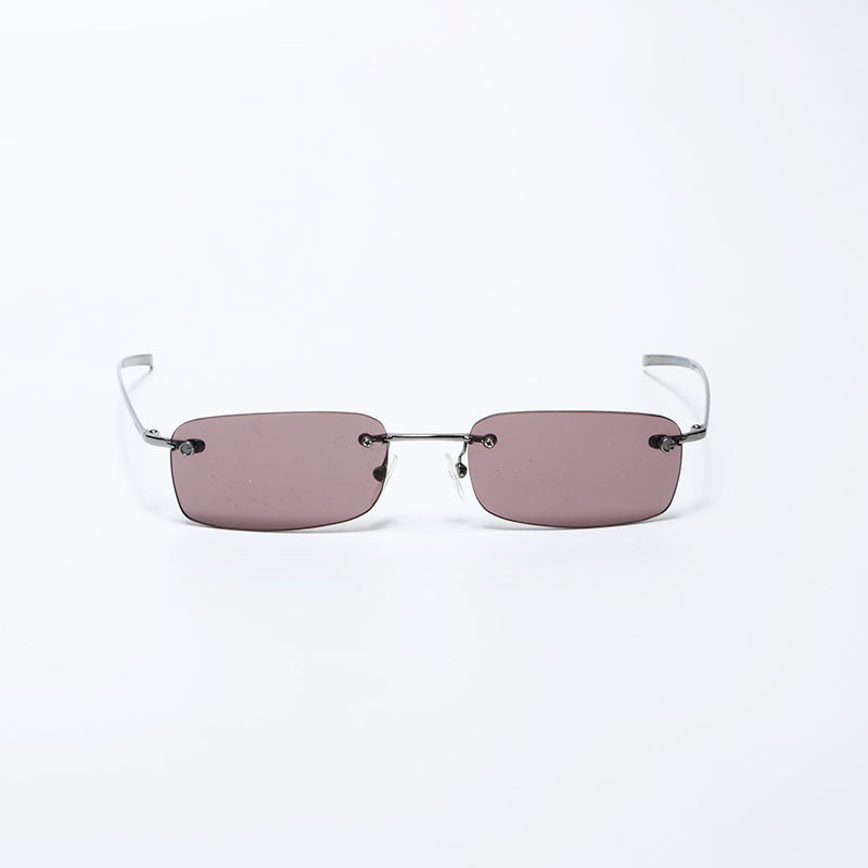 まもなく終了！本物＞GUCCI  グッチ　サングラス＜美品 グッチ GUCCI リムレス サングラス シルバー ブラウン WS9875 – NUIR