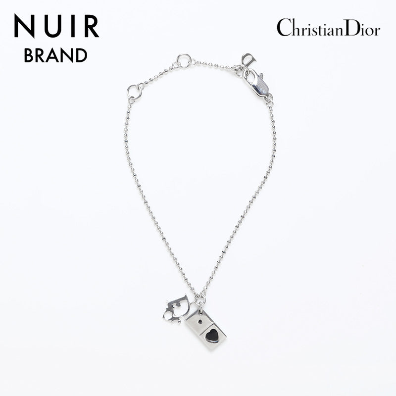 クリスチャンディオール Christian Dior ロゴ ハート ブレスレット シルバー WS9974 – NUIR VINTAGE