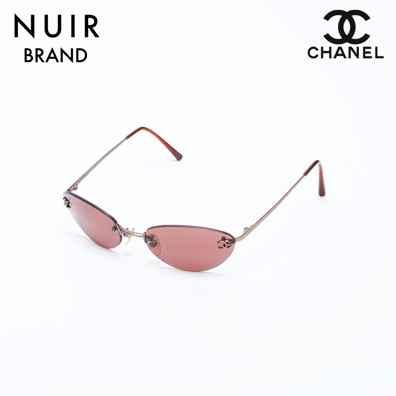 CHANEL シャネル ブラウン リムレス サングラス シャネル CHANEL ココマーク リムレス フレームレス サングラス