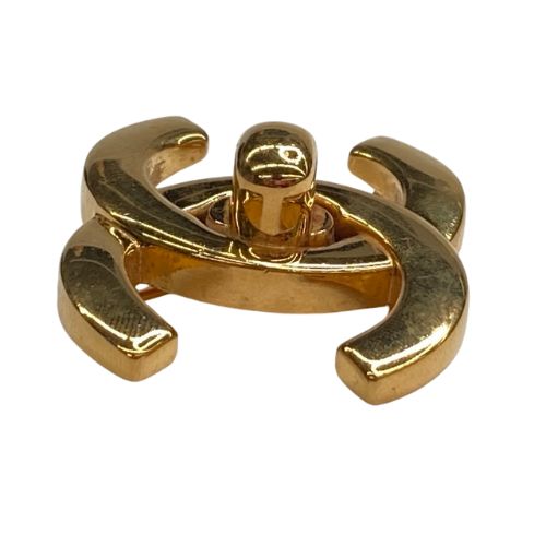 Chanel Coco Mark Brooch Pin Gold Plated #272578C76B Pre-Owned CHANEL Brooch Pin Coco Mark Rhinestone Gold  main image 4