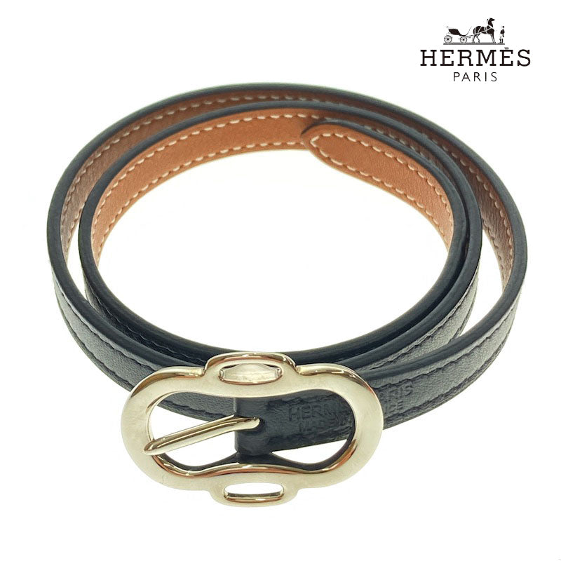 エルメス アピ3 ラップブレスレット 本革 Hバングル たたき込む 刻印 