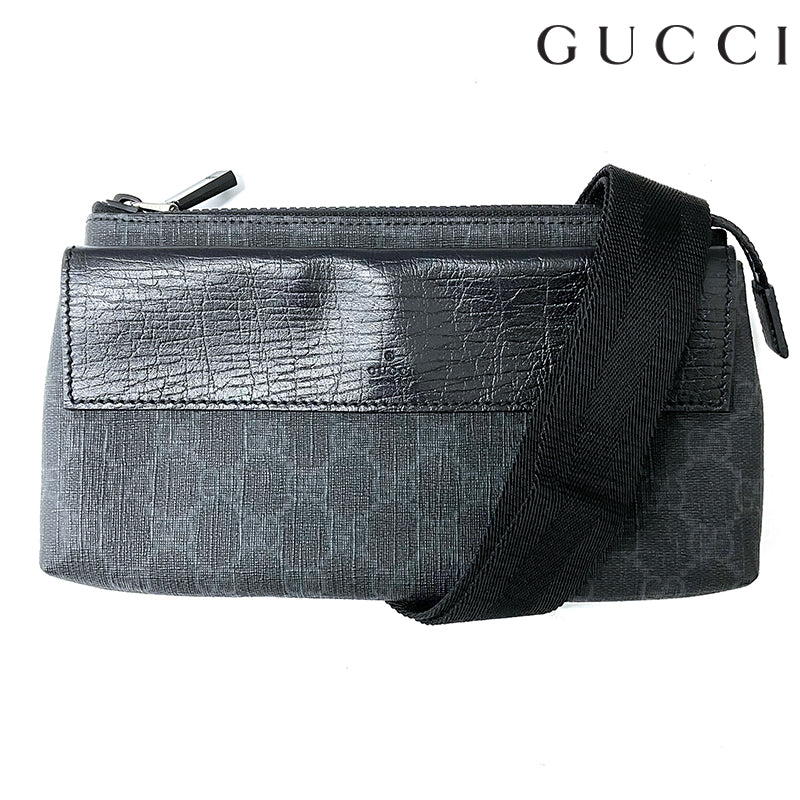 グッチ GUCCI GGスプリーム ベルトバッグ ウエストバッグ レザー PVC 