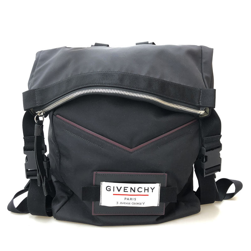 givenchy downtown mini backpack Givenchy GIVENCHY Logo Backpack/Daypack Nylon Black P12353 – NUIR VINTAGE
