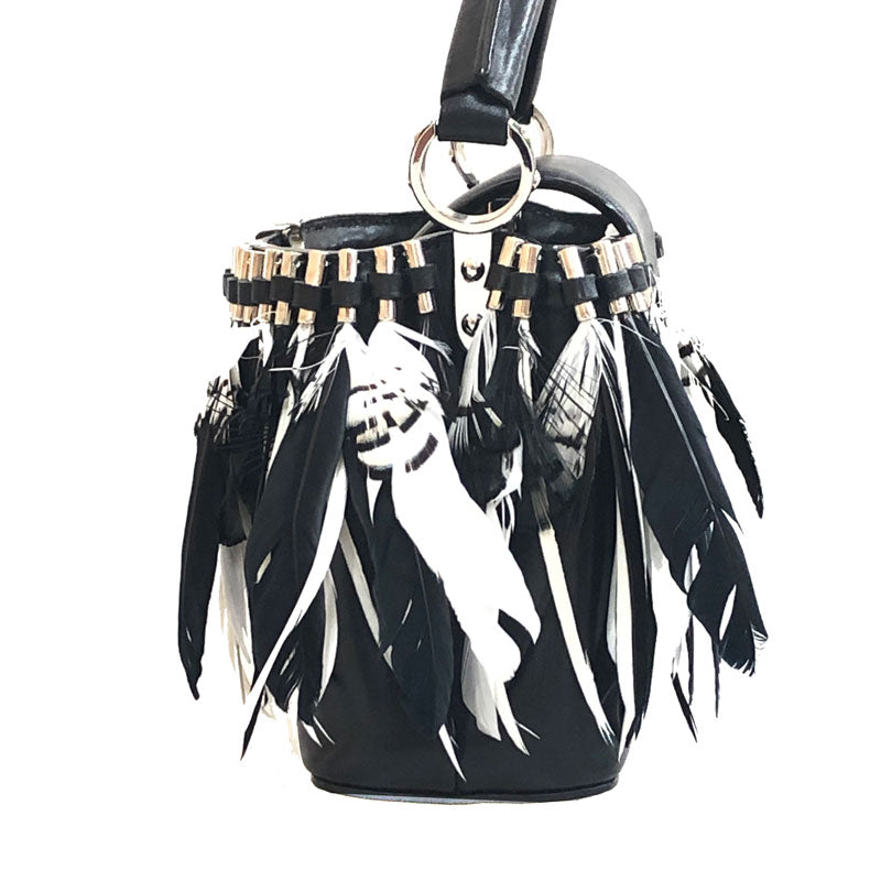 ルイ・ヴィトン LOUIS VUITTON カプシーヌ ミニ 羽 フェザー ルイ・ヴィトン LOUIS VUITTON カプシーヌ ミニ 羽 フェザー
