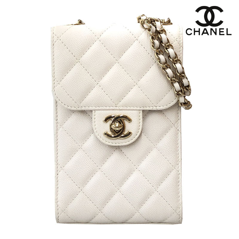 VINTAGE シャネル バケットバッグ キャビア ホワイト 楽天市場】CHANEL シャネル キャビアスキン ココマーク チェーン