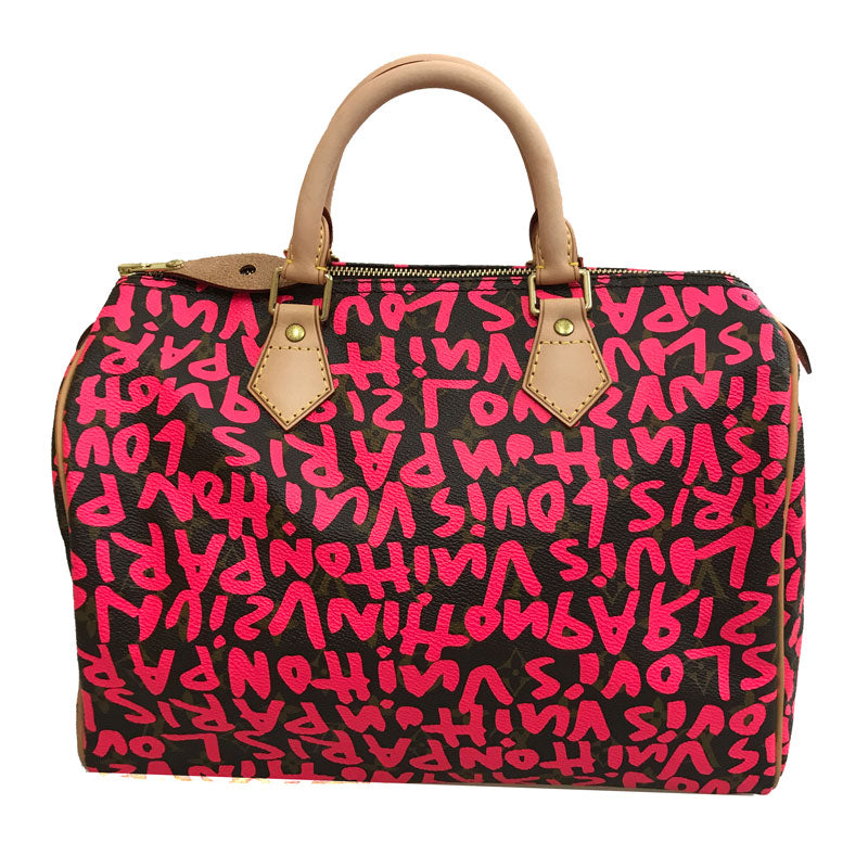 louis vuitton pink graffiti bag