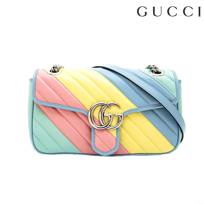 グッチ GUCCI GGマーモント ショルダーバッグ マルチカラー 