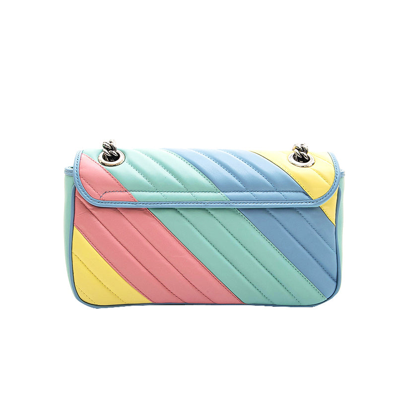 Gucci Bag Sac Gucci Pastel Multicolore Sac Bandoulière En Cuir Gg