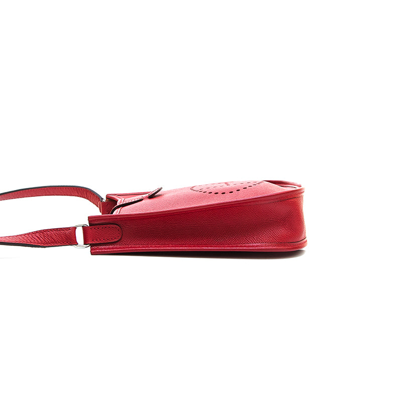 エルメス HERMES エブリン TPM ショルダーバッグ □H刻印 レッド