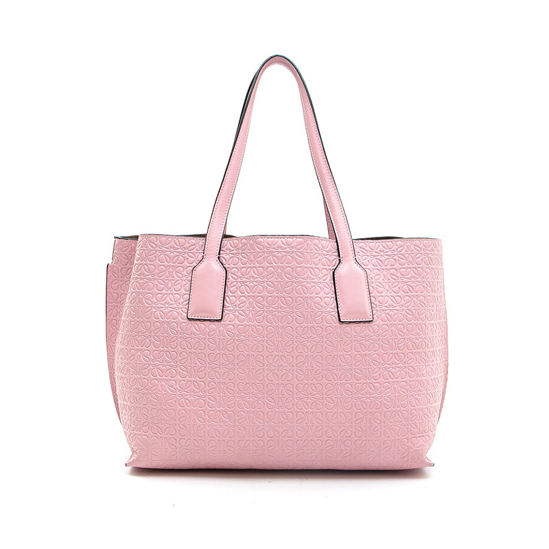 ロエベ LOEWE アナグラム柄 レザー トートバッグ ピンク P13137 – NUIR