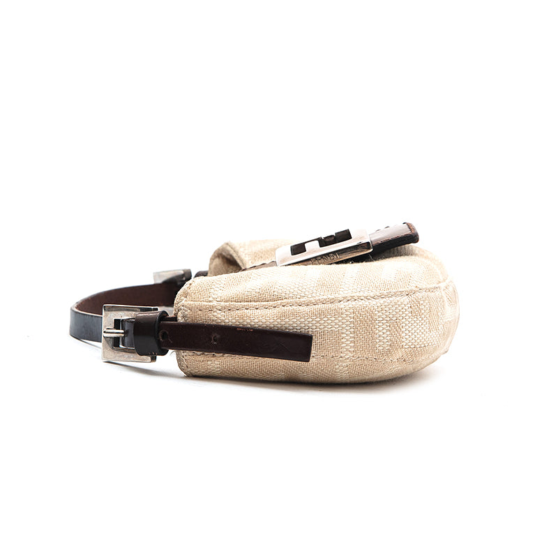 FENDI ミニクロワッサン フェンディ FENDI ズッカ ミニクロワッサン ポーチ ハンドバッグ