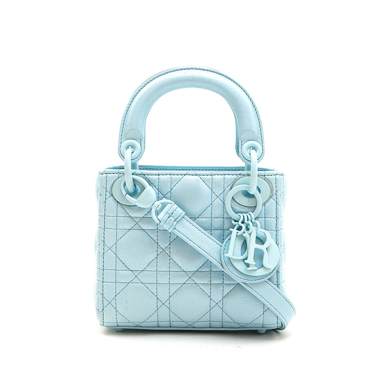Christian Dior ライトブルー ハンドバッグ クリスチャンディオール Christian Dior ハンドバッグ