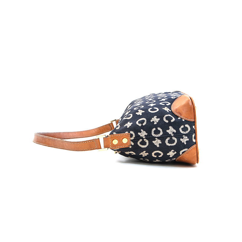 セリーヌ CELINE Cマカダム セミワン ショルダーバッグ ネイビー