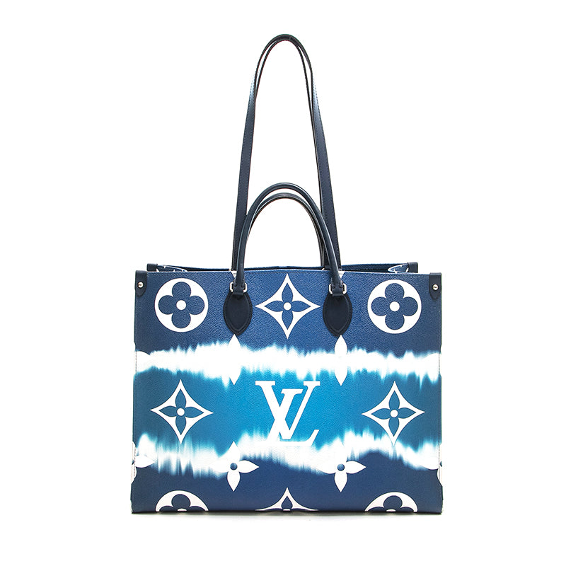 ルイヴィトン オンザゴー ルイ・ヴィトン LOUIS VUITTON オンザゴー GM ハンドバッグ ブルー