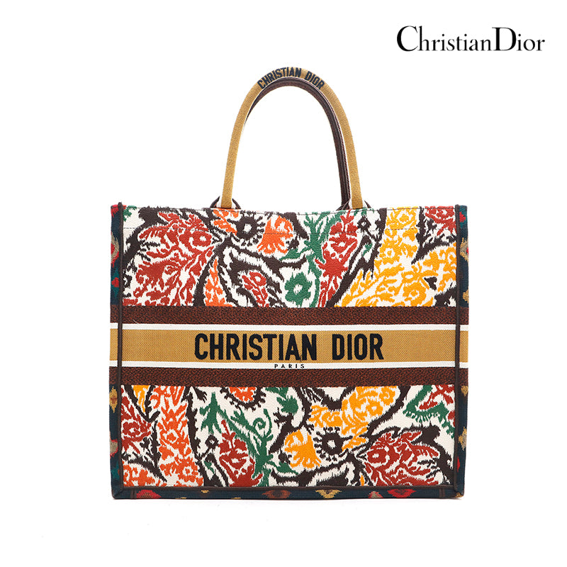 クリスチャンディオール Christian Dior キャンバス刺繍 ブックトート トートバッグ マルチカラー P13243 – NUIR  VINTAGE