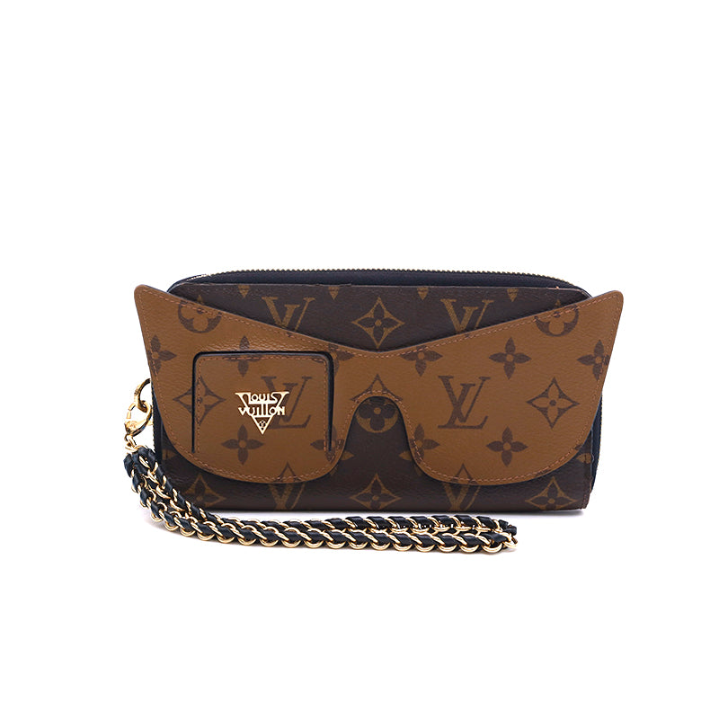 ルイ・ヴィトン LOUIS VUITTON モノグラムリバース ジッピーシャディー