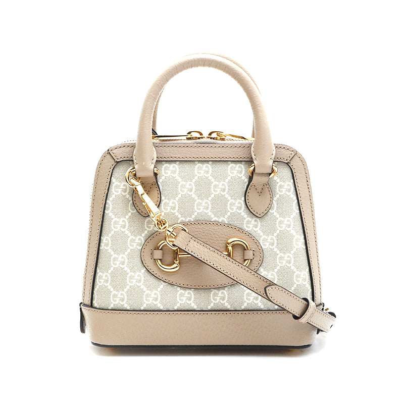 グッチ GUCCI 1955 ホースビット 2WAY ハンドバッグ ベージュ
