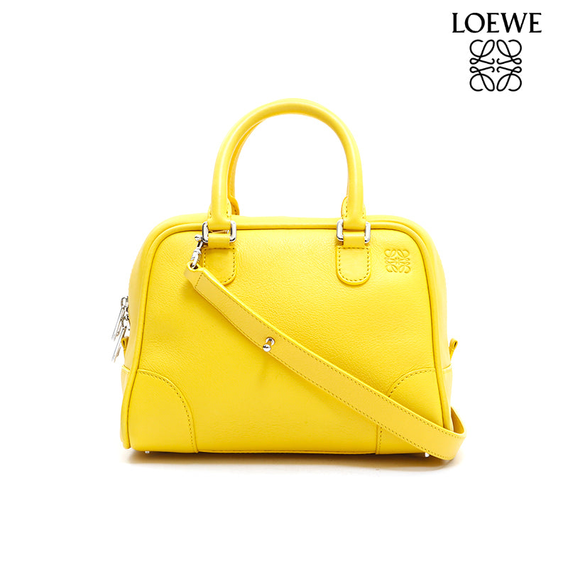 LOEWE アマソナ23 イエロー　2way オールレザー　アナグラム ロエベ LOEWE アマソナ23 2way ハンドバッグ イエロー P13439