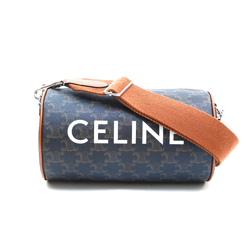 セリーヌ CELINE トリオンフ シリンダー ショルダーバッグ ブラウン