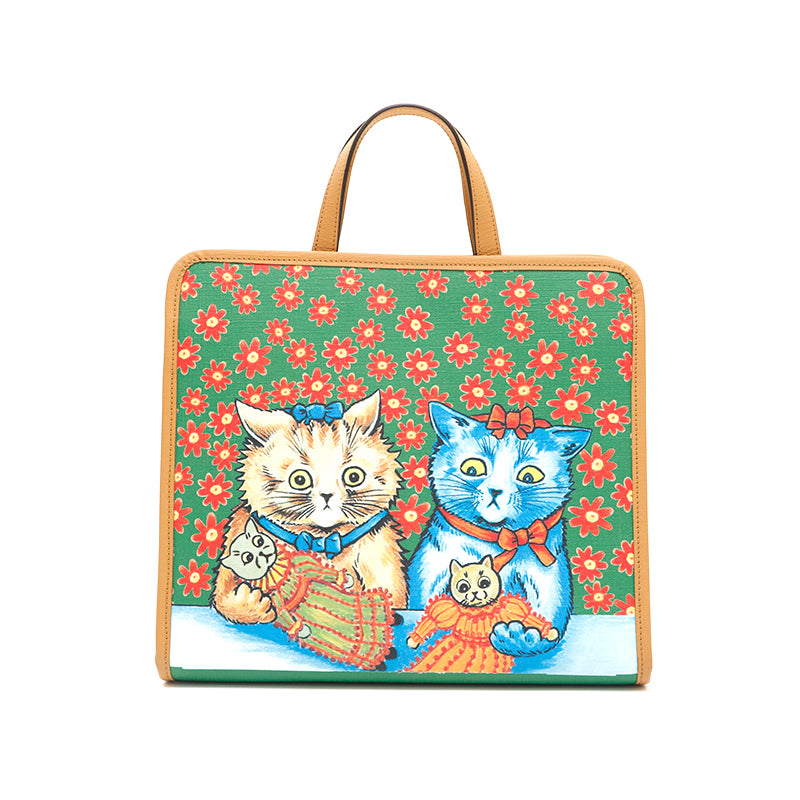 グッチ GUCCI チルドレンズ キトゥン(子猫)プリント ショルダー トートバッグ マルチカラー P13718 – NUIR VINTAGE