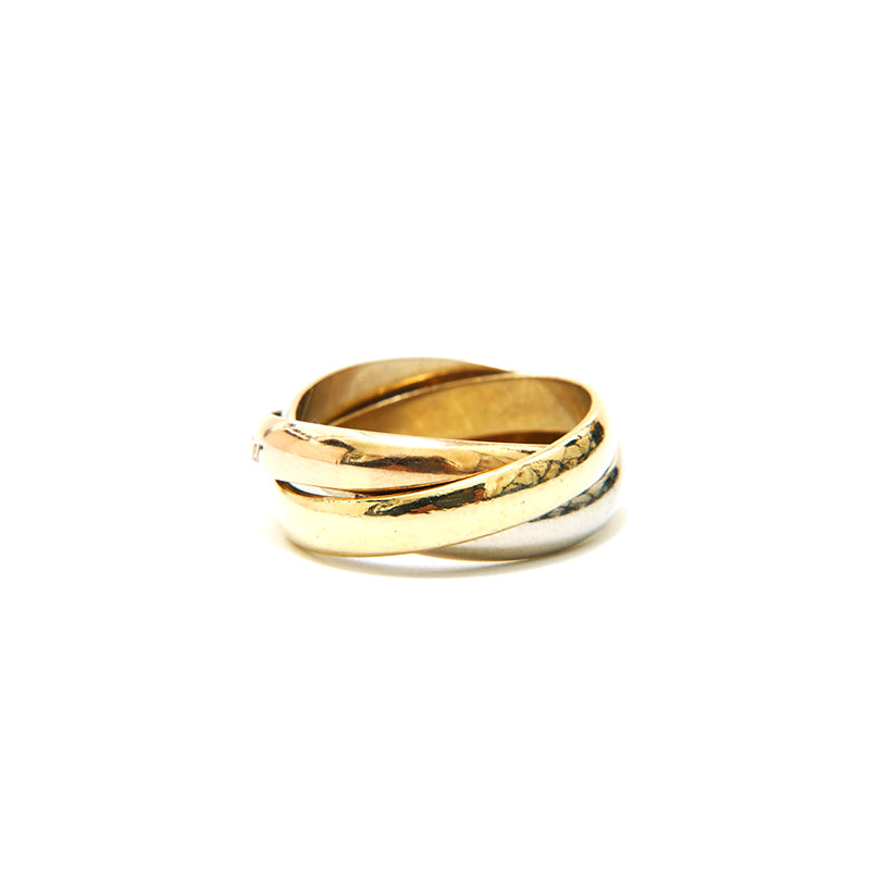 カルティエ CARTIER トリニティリング WG PG YG 750 8.0g 52サイズ 13