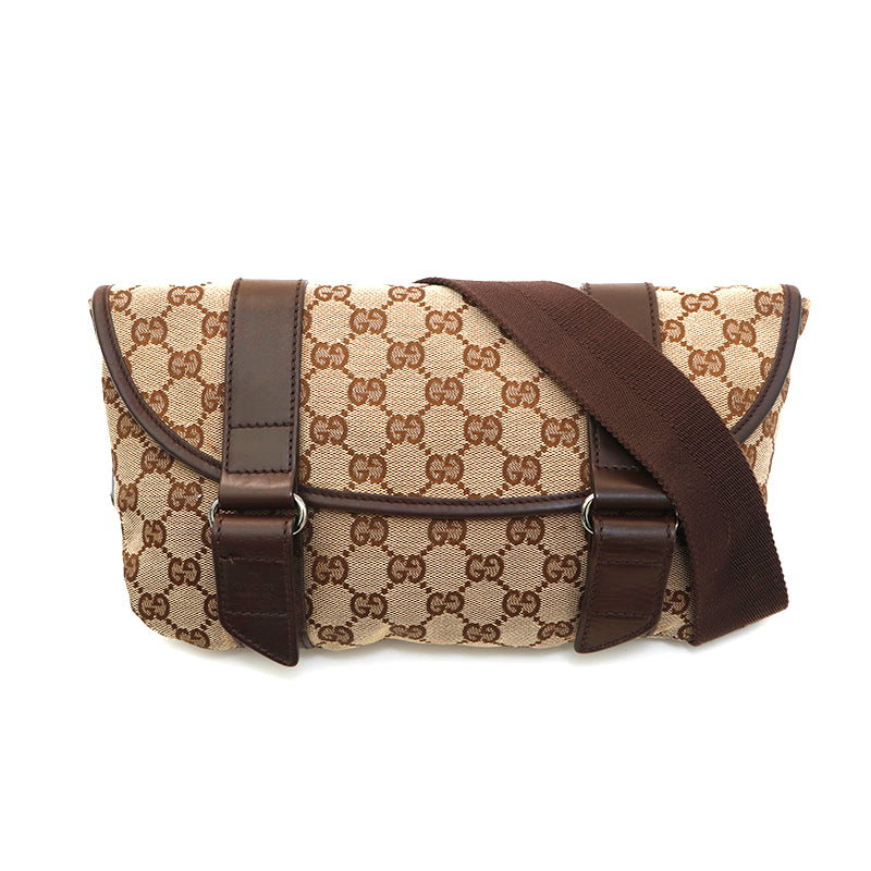 グッチ GUCCI GGキャンバス ボディバッグ ブラウン P13869 – NUIR VINTAGE