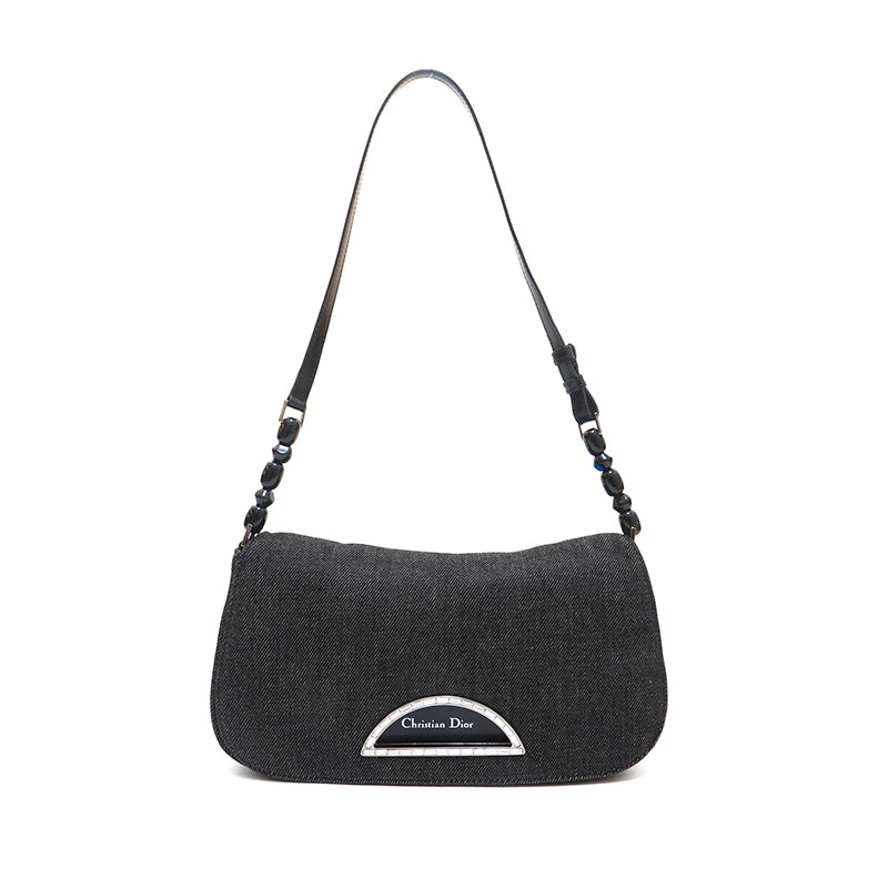 Christian Dior マリスパール デニムトートバッグ ディオール 美品 保存袋付✨クリスチャンディオール ショルダーバッグ