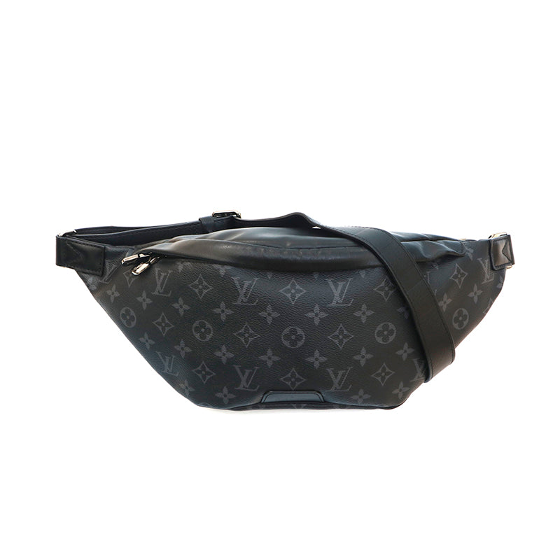 LOUIS VUITTON Monogram Eclipse Discovery Bum M44336 Body Bag Black
