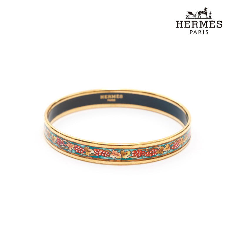 エルメス HERMES エマイユPM バングル ゴールド×ブルー WS2390 – NUIR