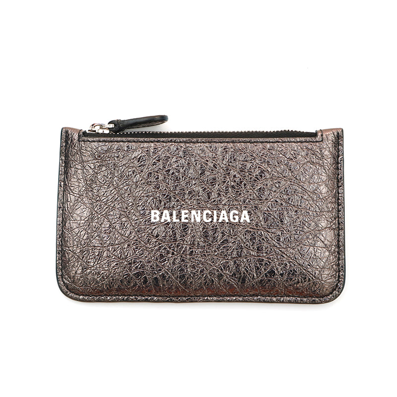 バレンシアガ BALENCIAGA ロゴ レザー カードケース コインケース