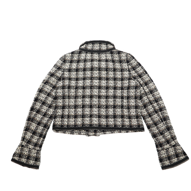 シャネル CHANEL ツイード ラメ ジャケット マルチカラー P14156