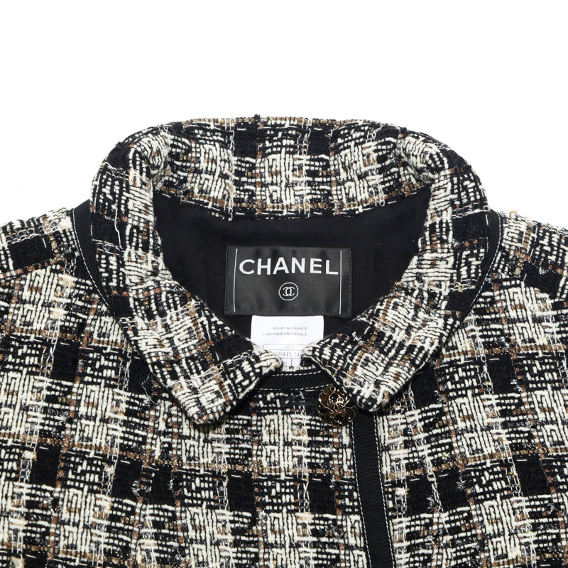 シャネル CHANEL ツイード ラメ ジャケット マルチカラー P14156