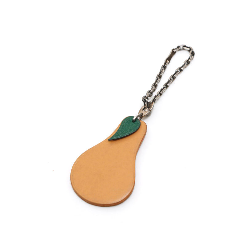 HERMES エルメス　ラズベリーチャーム　キーホルダー エルメス HERMES ラフランス 洋ナシ ルーツモチーフ キーホルダー