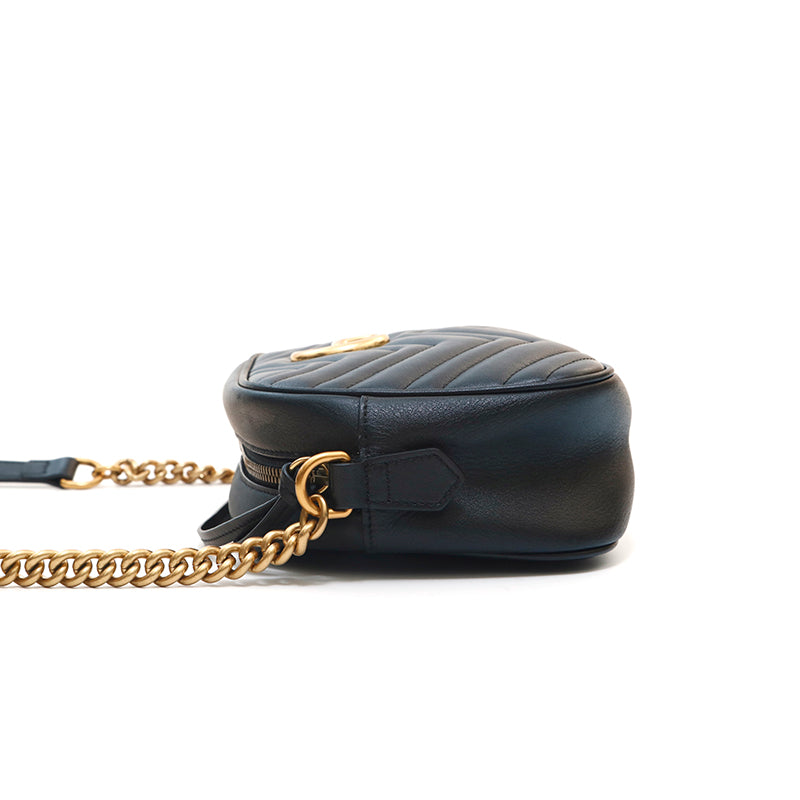 グッチ GUCCI GG マーモント ショルダーバッグ ブラック P14384 – NUIR