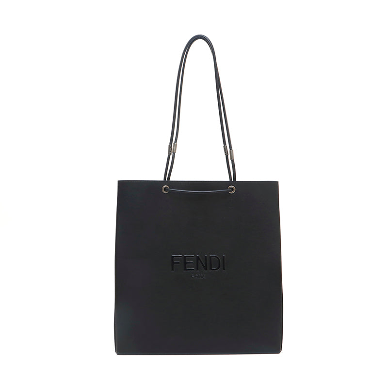 フェンディ FENDI ロゴ レザー トートバッグ ブラック P14448 – NUIR