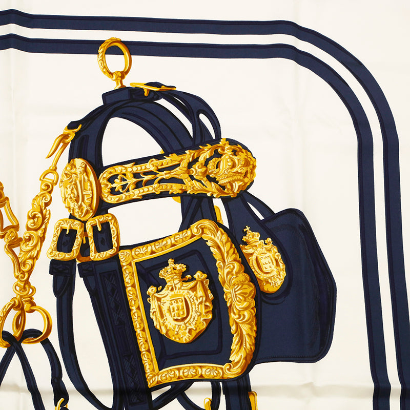 Hermes Carre 90 Scarf Navy P14477 – NUIR VINTAGE