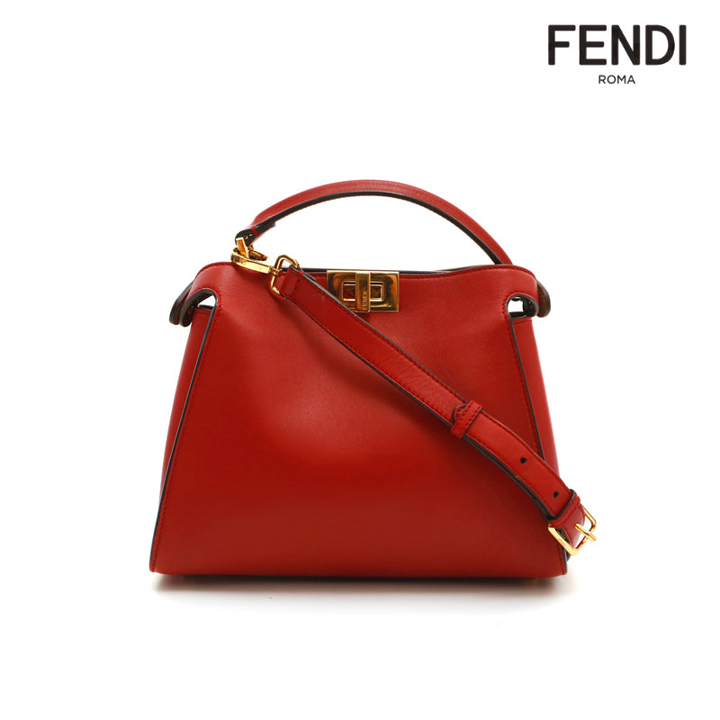 フェンディ FENDI ピーカブー 2WAY ハンド ショルダーバッグ レザー 