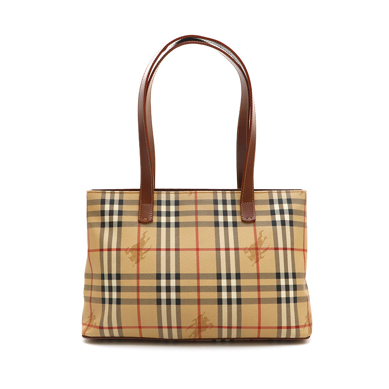 Burberry Nova Check Handle Shoulder Bag Brown P14822 – NUIR VINTAGE