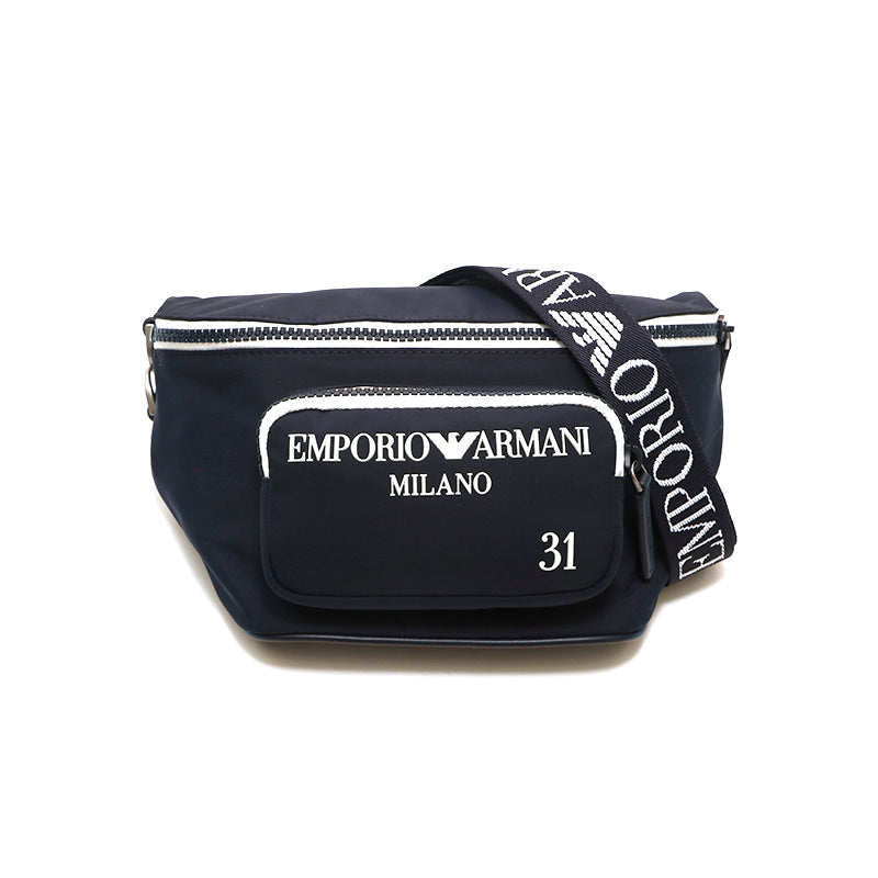 アルマーニ emporio-armani ナイロン ボディバッグ ネイビー P15159