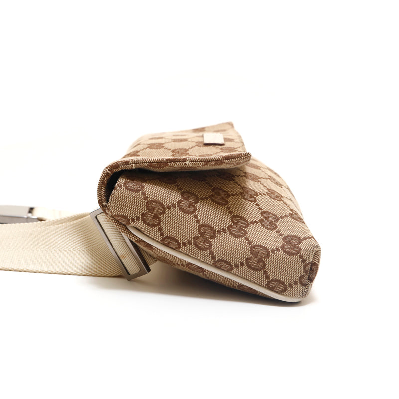 グッチ GUCCI GGキャンバス ボディバッグ ウエストバッグ ベージュ