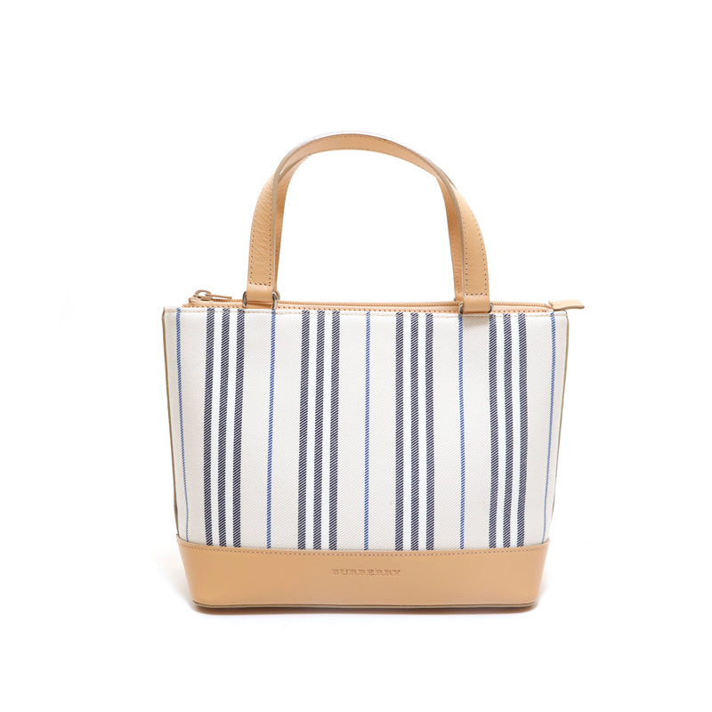 バーバリー BURBERRY キャンバス ハンドバッグ ベージュ P15209 – NUIR