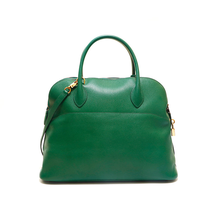 Hermes Bolid 35 G metal fittings Handbag ◯W engraved 1993 Hermes Bolid 35 G metal fittings Handbag ◯W engraved 1993