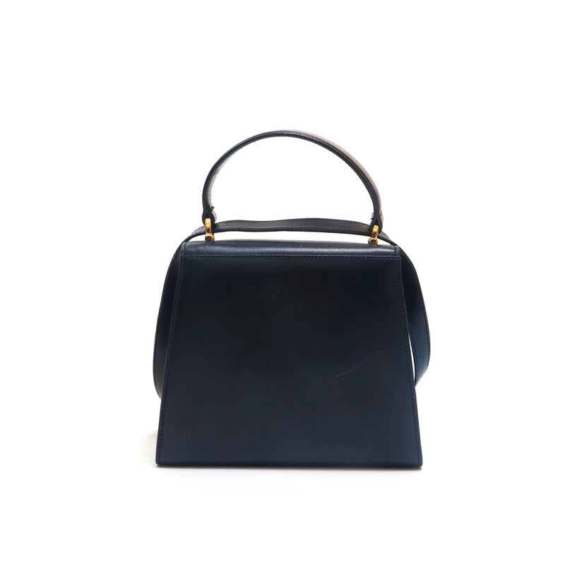 ✨サルヴァトーレフェラガモ✨ハンドバッグ ヴァラ ネイビー 2way レザー サルヴァトーレフェラガモ Salvatore Ferragamo ヴァラ リボン レザー